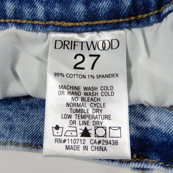 DRIFTWOOD Goldie High Rise Jeans SHORTS Size 27 Ziggy Stardust Denim NEW $128 - Picture 9 of 9